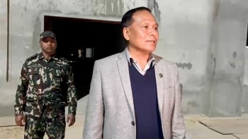 मन्त्री कुलमान घिसिङले गरे निर्माणाधीन संसद् भवनको आकस्मिक निरीक्षण 