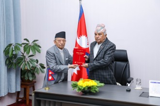 राष्ट्रपति पौडेलसमक्ष राष्ट्रिय मानवअधिकार आयोगको वार्षिक प्रतिवेदन पेश 