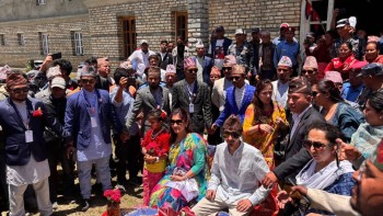 हिमानी र हृदयन्द्रलाई लिएर सांसद ज्ञानेन्द्र हुम्लामा