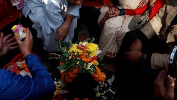 ब्रह्मा मन्दिरमा मूर्ति पुनःस्थापना 