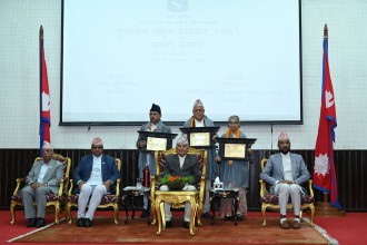  जनताको जीवनस्तरमा सुधार र मुलुकको समृद्धि संविधान र गणतन्त्रले राखेको अभिष्ट हो : राष्ट्रपति पौडेल