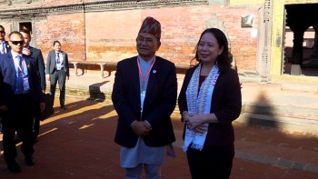 भियतनामकी उपराष्ट्रपतिले गरिन् पाटन दरबारको भ्रमण