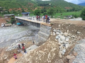 बाढीले क्षति पुर्‍याएको भटौली खोलाको पुल मर्मतपछि सडक सञ्चालनमा
