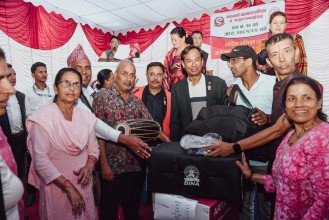 विपद व्यवस्थापन र सामुदायिक क्रियाकलापका लागि २५ लाख बराबरका आवश्यक सामाग्री वितरण