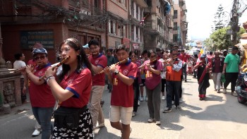 बुद्धजयन्तीका अवसरमा ललितपुरको पाटन क्षेत्रमा शान्ति र्‍याली (फोटोफिचर)