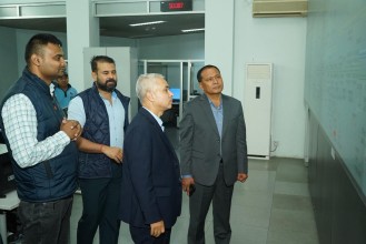 ऊर्जामन्त्री कुलमान घिसिङ विद्युत् भार प्रेषण केन्द्रको अनुगमनमा
