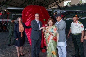 अमेरिकाद्वारा नेपाली सेनालाई स्काई ट्रक हस्तान्तरण