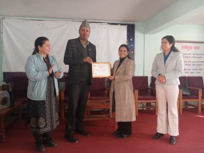 ललितपुर महानगरको १४ नंं‍‍ वडामा मेनोपजका बारेमा छलफल 