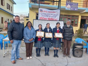 ललितपुर महानगर वडा ३ भित्रका विद्यालयबीच हाजिरी जवाफ प्रतियोगिता 