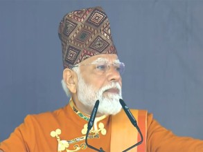 ढाकाटोपीमा सजिएका मोदीले भने, 'सिक्किम भारतको ‘अष्टलक्ष्मी’ हो'
