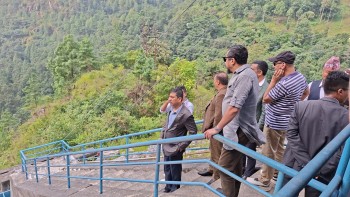ऊर्जा मन्त्री श्रेष्ठद्वारा कुलेखानी जलविद्युत् ड्यामको निरीक्षण, बाँध जोखिममुक्त