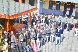 सशस्त्र प्रहरीले गर्‍यो निशान, मौलो तथा कोत पूजा 