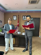शिक्षामन्त्रीद्वारा सहिद दशरथचन्द स्वास्थ्य विज्ञान विश्वविद्यालयका नवनियुक्त उपकुलपति र रजिष्ट्रारलाई शपथ 