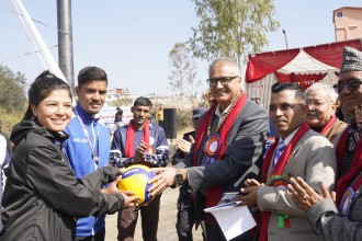 दोलखाको पालिकास्तरीय भलिबल प्रतियोगिता काठमाडौंमा