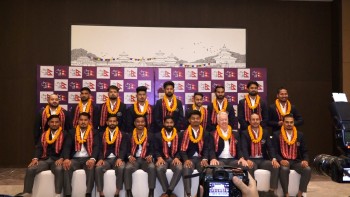 टी–२० विश्वकप क्रिकेट खेल्न जाने पुरुष नेपाली क्रिकेट टोलीको बिदाई