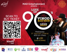 बलिउडका चर्चित गायक विनोद राठोड र अनीश ओकेली एउटै मन्चमा प्रस्तुति दिने