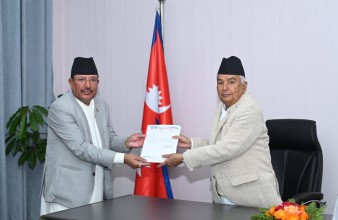 राष्ट्रपति समक्ष राष्ट्रिय सभा सदस्य निर्वाचनको प्रतिवेदन पेश