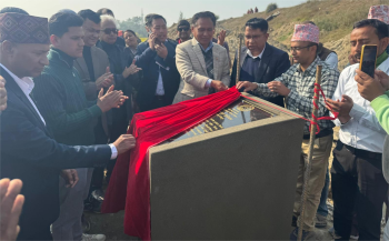 मन्त्री कुलमान घिसिङबाट बर्दिया–कैलाली जोड्ने दौलतपुरघाट पुलको शिलान्यास