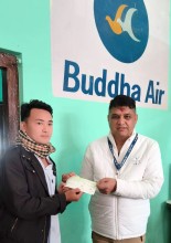 संकटको घडीमा साहसिक कदम : उमेश मोक्तान तामाङ सम्मानित