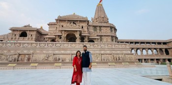 भारत भ्रमणबाट स्वदेश फर्किनु अघि अयोध्या पुगे रवि 