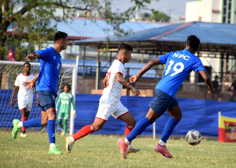 पुलिसलाई हराउँदै चर्चा ब्वाइज तिलोत्तमा गोल्डकपको सेमिफाइनलमा