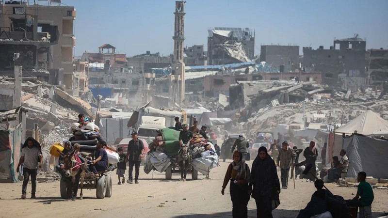 गाजा पट्टीको ७७ प्रतिशत भागमाथि इजरायलको नियन्त्रण