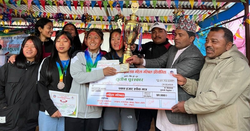 खुला पुरुष भलिबलको उपाधि रामेछापको गोकुलगंगालाई, महिलातर्फ ओखलढुङ्गाको मानेभञ्ज्याङ विजयी 