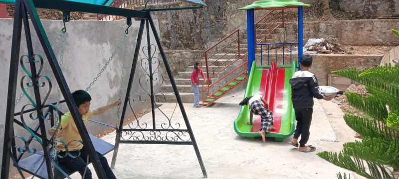 रचनात्मक सोचको परिणाम, फोहोर फाल्ने ठाउँ बन्यो बालउद्यान 