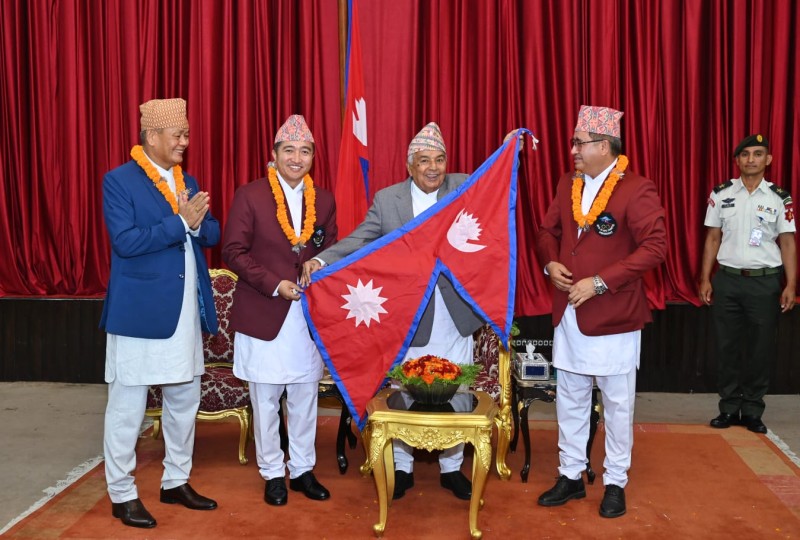राष्ट्रपतिले दिए पेरिस ओलम्पिकमा जाने खेलाडीलाई शुभकामना 