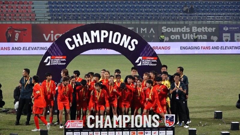 फोर नेसन्स इन्टरनेसनल उमन्स च्याम्पियनसिपको उपाधि म्यान्मारलाई 