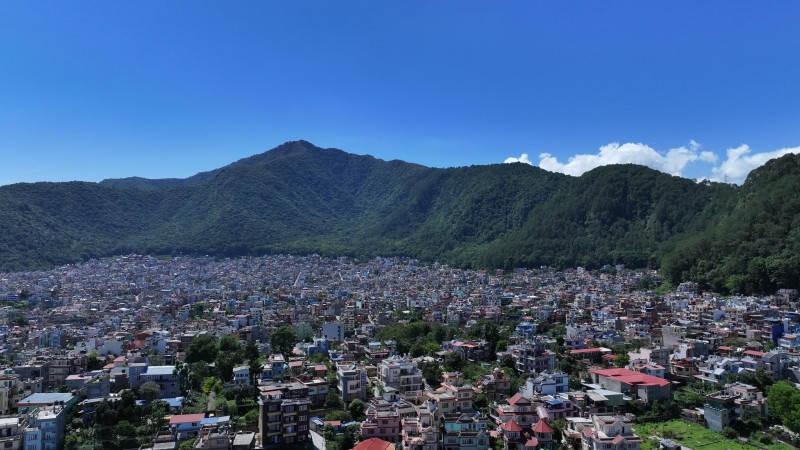 आकाशबाट देखिएको नागार्जुन, गोलढुङगा र बालाजु क्षेत्र  तस्विरहरु