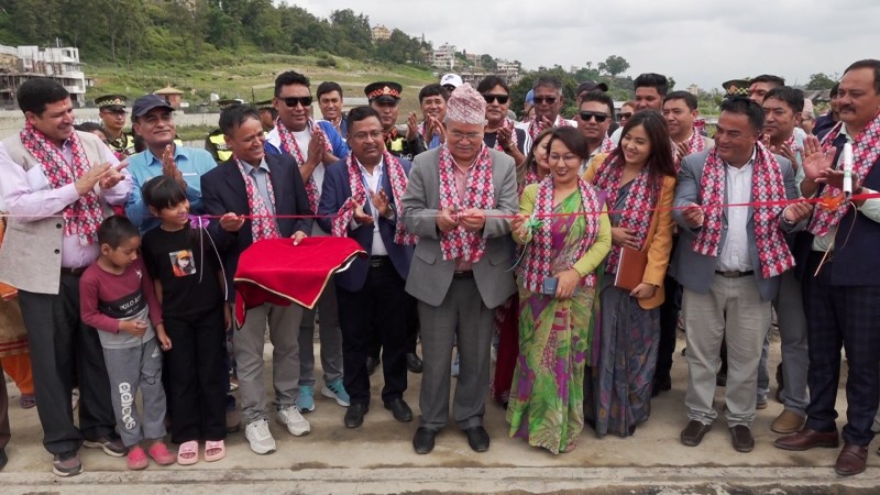 ललितपुर महानगरले बनायो आफ्नै लगानीमा पक्की पुल 