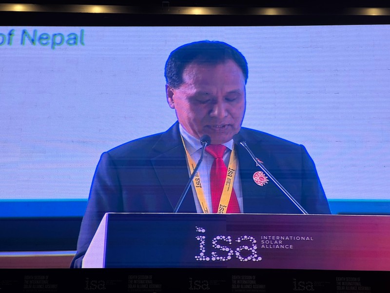 नेपालको नविकरणीय ऊर्जामा लगानी गर्न मन्त्री घिसिङले गरे अन्तर्राष्ट्रिय समुदायलाई आह्वान