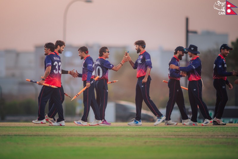 विश्वकप लिग–२ को पहिलो खेलमा नेपाल अमेरिकासँग भिड्दै 