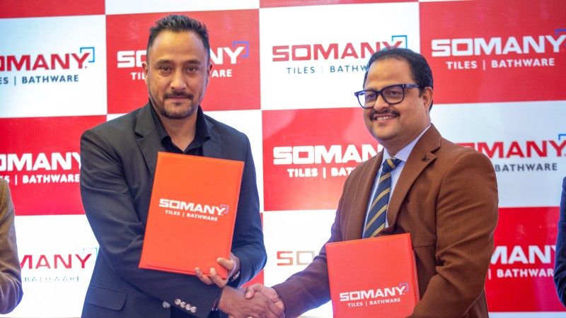 पारस खड्का सोमानी सेरामिक्सको ब्रान्ड एम्बेसडर नियुक्त