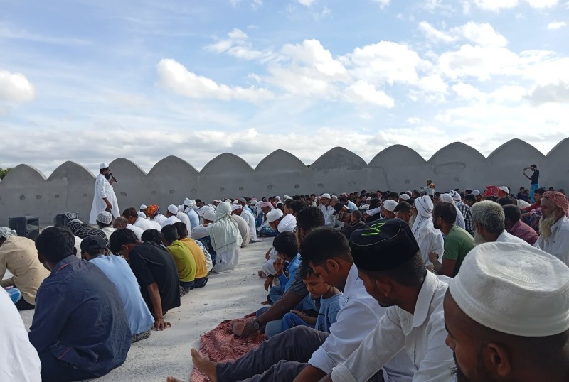 मुस्लिम समुदायले वर्षाका लागि गरे प्रार्थना