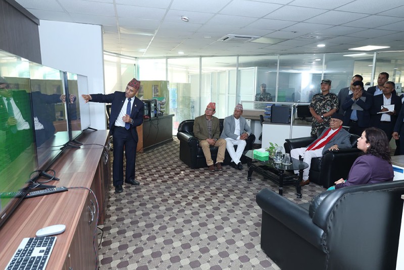 प्रधानमन्त्री ओलीले लिए मौसम विज्ञान विभागको अध्ययन बारे जानकारी