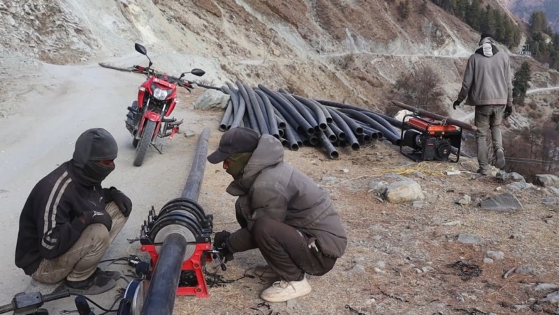 गमगढीबजारमा खानेपानीको अभाव नहुने, ८ करोड २३ लाखको आयोजनाको काम धमाधम