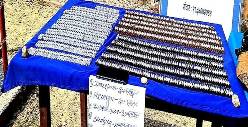 सिन्धुलीको भिमान चेकपोष्टमा ठूलो परिमाणमा लागुऔषध बरामद, एक जना पक्राउ