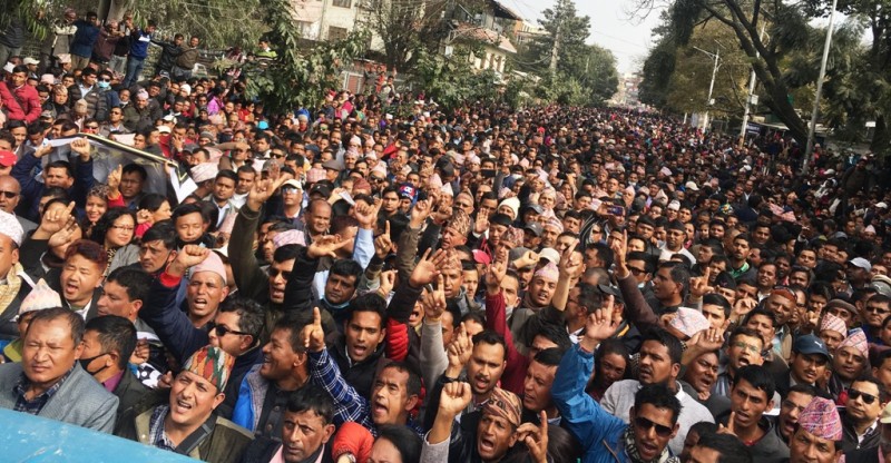 शिक्षकहरुको आन्दोलन आज पनि जारी 