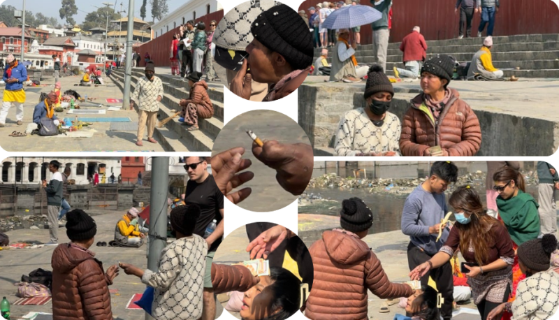 पशुपति मन्दिर परिसरमा सरसफाइ कर्मचारी भन्दै धम्की र असुली