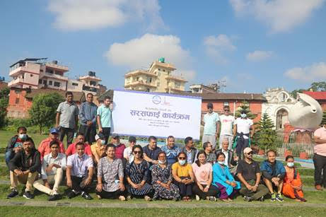 एनआरएनएद्वारा शंखमूल पार्कमा सरसफाई कार्यक्रम सम्पन्न